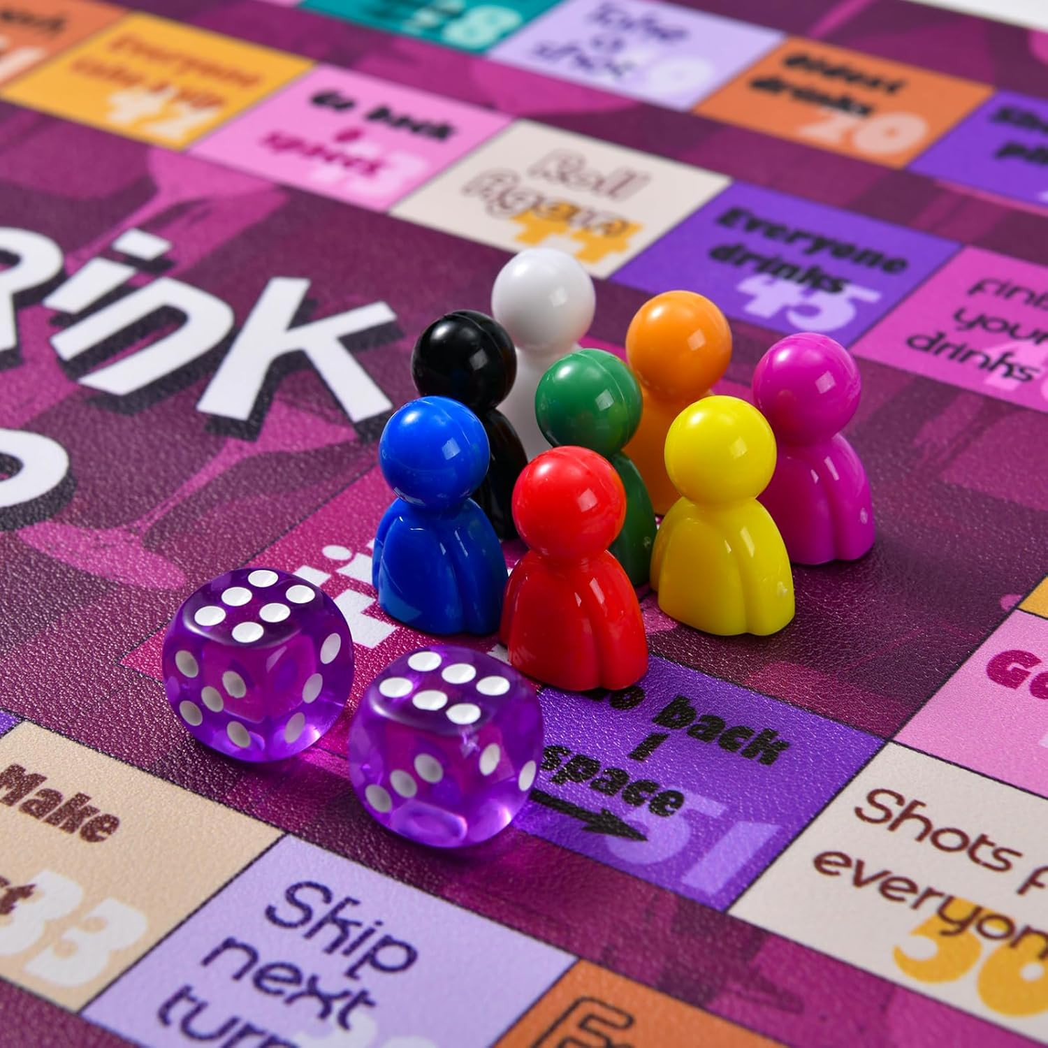 Drinking Games,Leather Mat Drinking Board Game for Adults,Interactive Girls Nigh