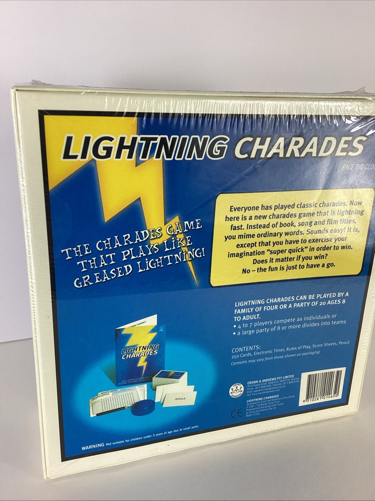 Crown & Andrews Lightning Charades Race the Clock Brand New Sealed