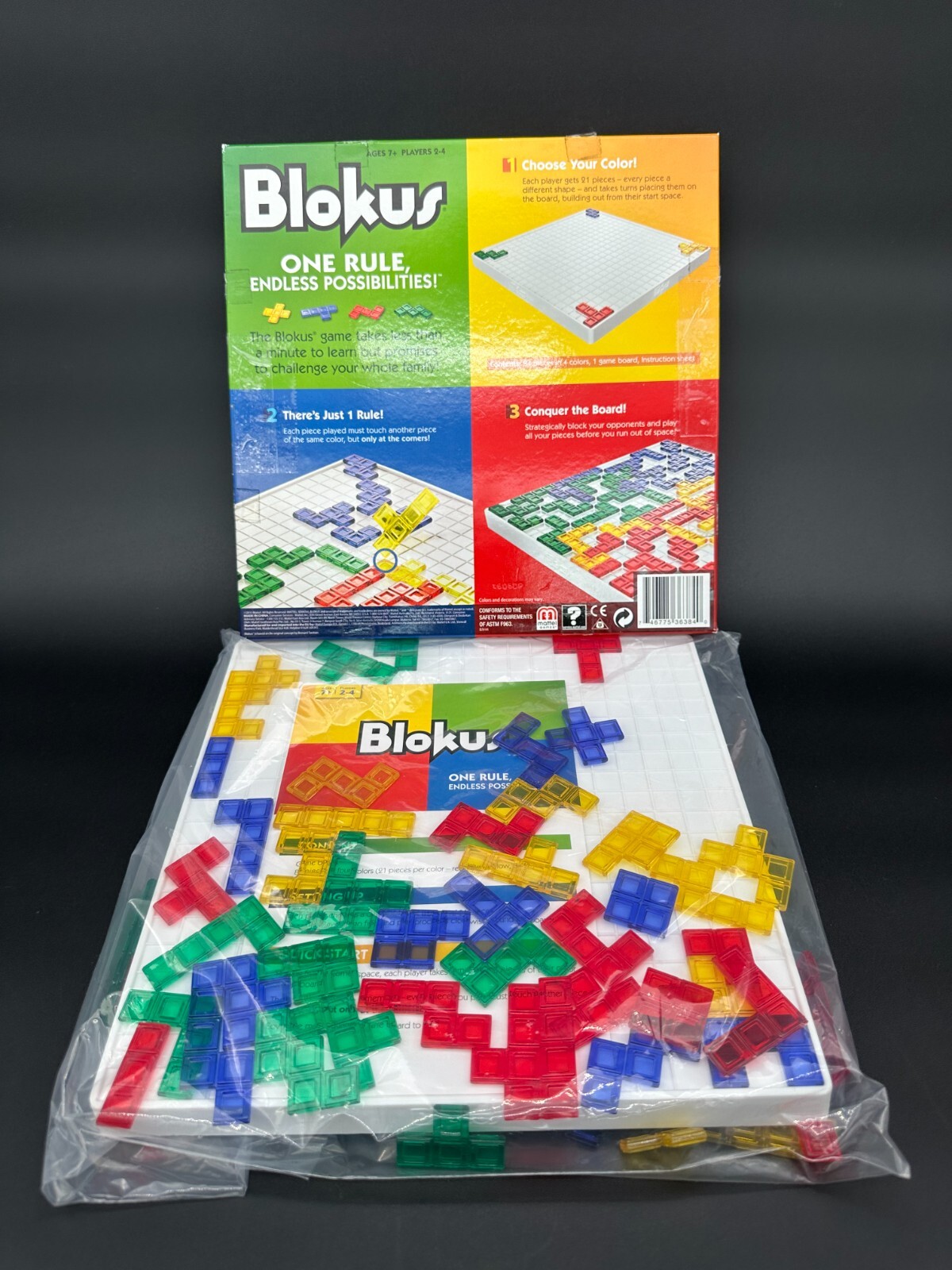 Mattel 2013 BLOKUS Educational Strategy Game – Smaller Version – COMPLETE