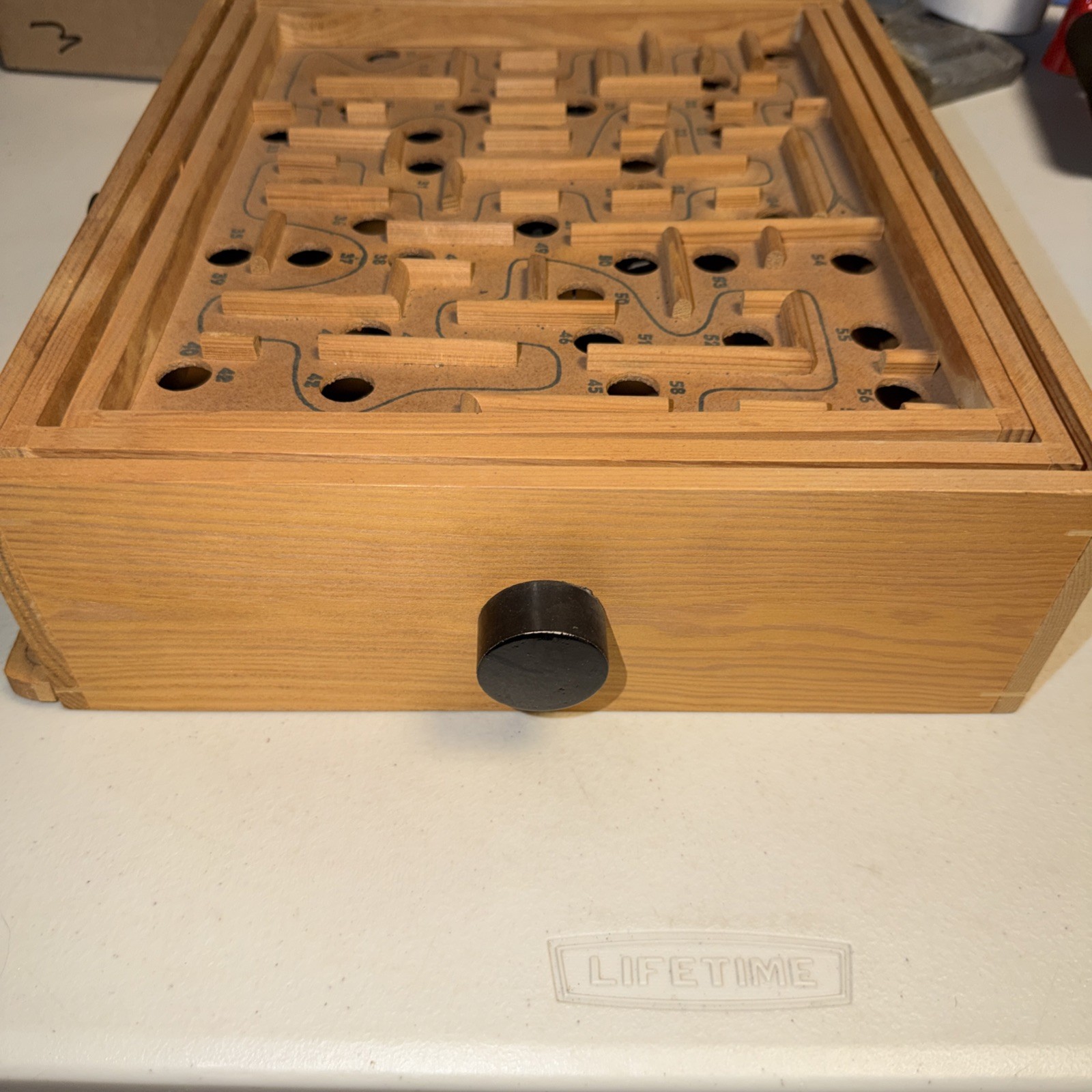 Vintage Labyrinth Board Game of Skill Wooden Maze No Marbles Included