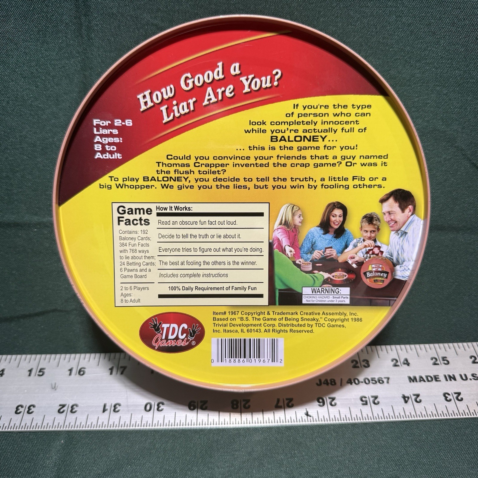 TDC Games-The Game of Baloney – Fibbing Fun For the Whole Family-Free Shipping