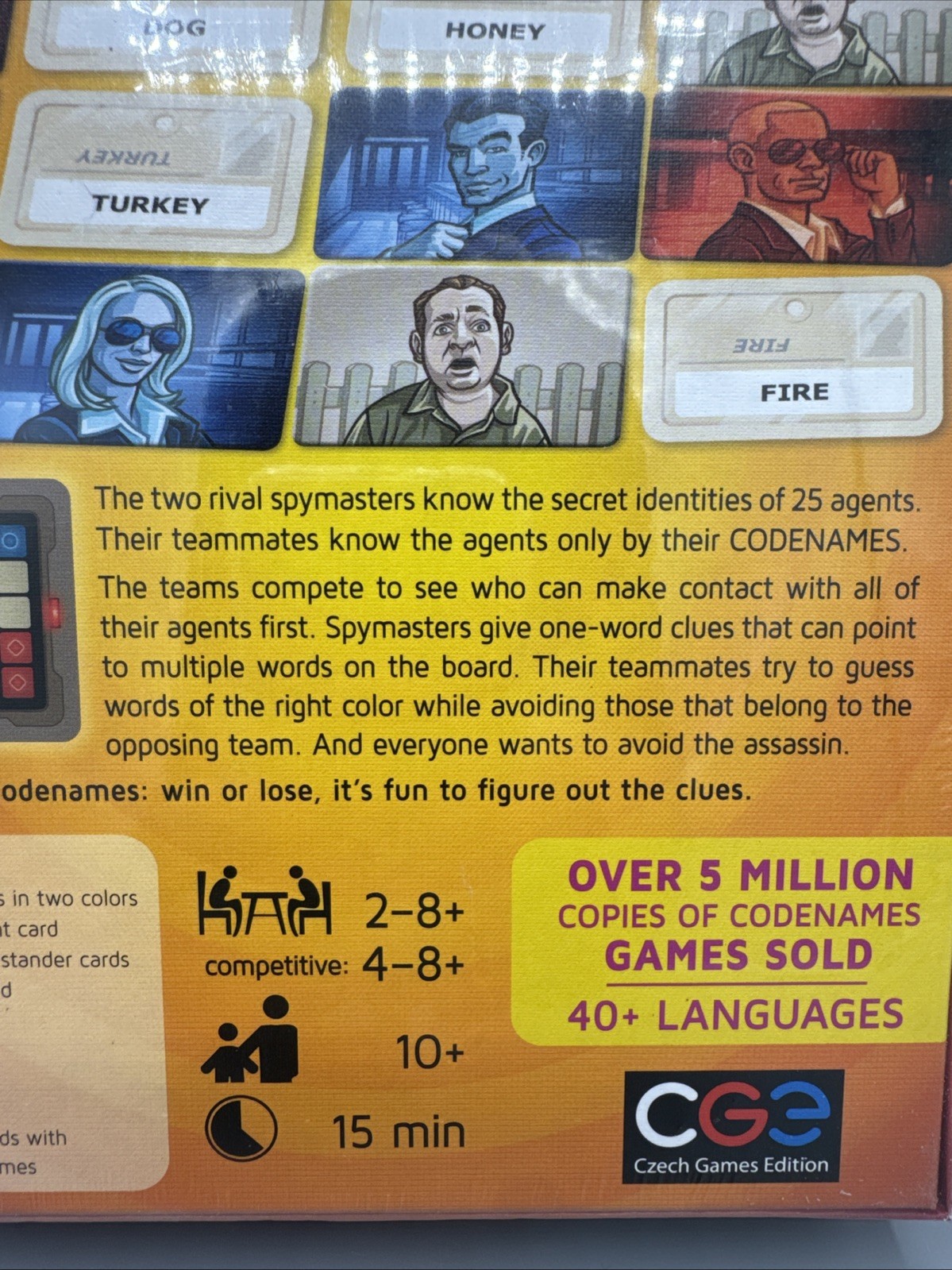 Czech Games Edition Codenames Vlaada Chvatil Party Game Spymaster Agents Clues
