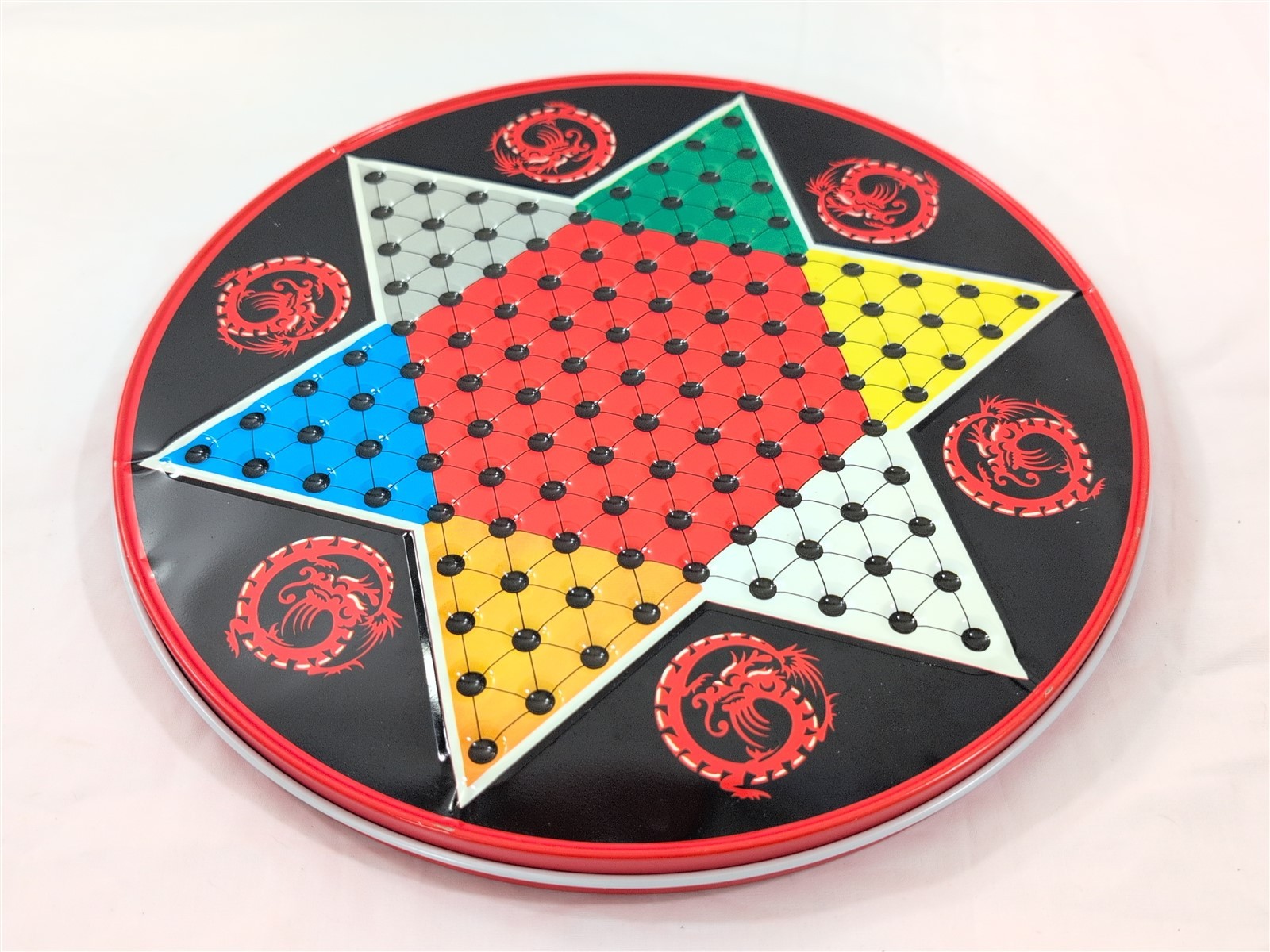 Vintage OHIO ART CHINESE CHECKERS AND REGULAR CHECKERS Game #537-ORIGINAL BOX