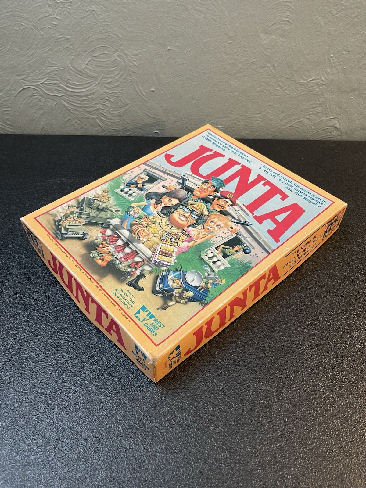 Junta 1985 Board Game West End Games Complete Unpunched Never Played FREE SHIP!!