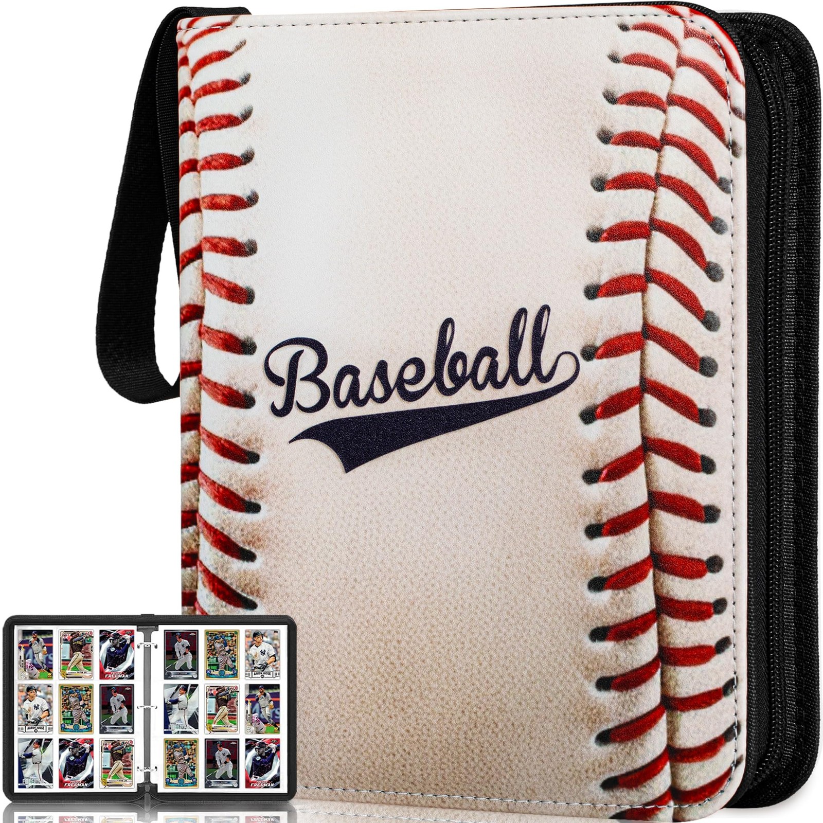 RONMONG Baseball Card Binder,2025-2026 Sports Trading 990, baseball-style 2
