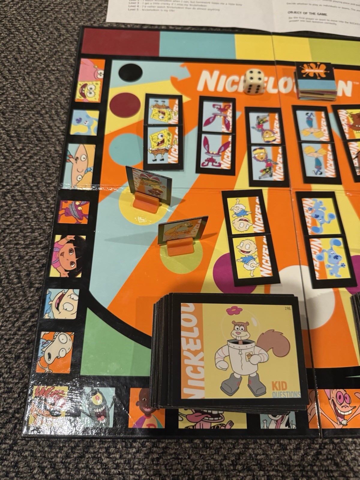 Nickelodeon Trivia Game Complete Tin Set Rugrats SpongeBob Hey Arnold See photos