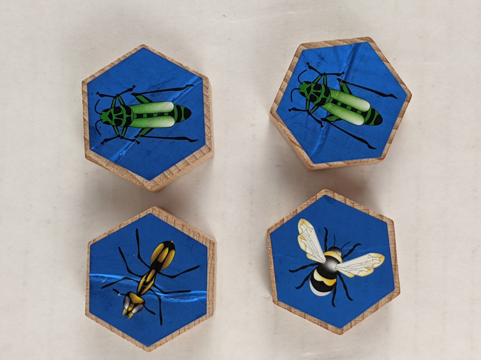 Hive John Yianni Gen42 Four Two Year 2000 Original Wood Tile Game 22 Pieces HTF