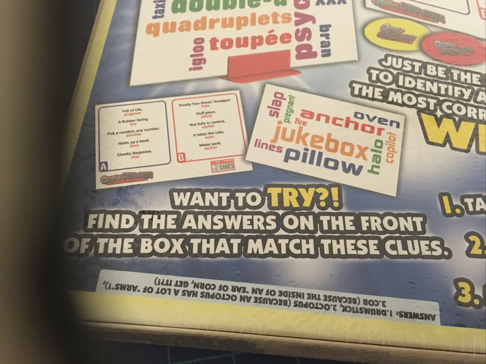 Game ‘Oddly Obvious’ Board Game Answers Are In Your Face At Home Family Fun