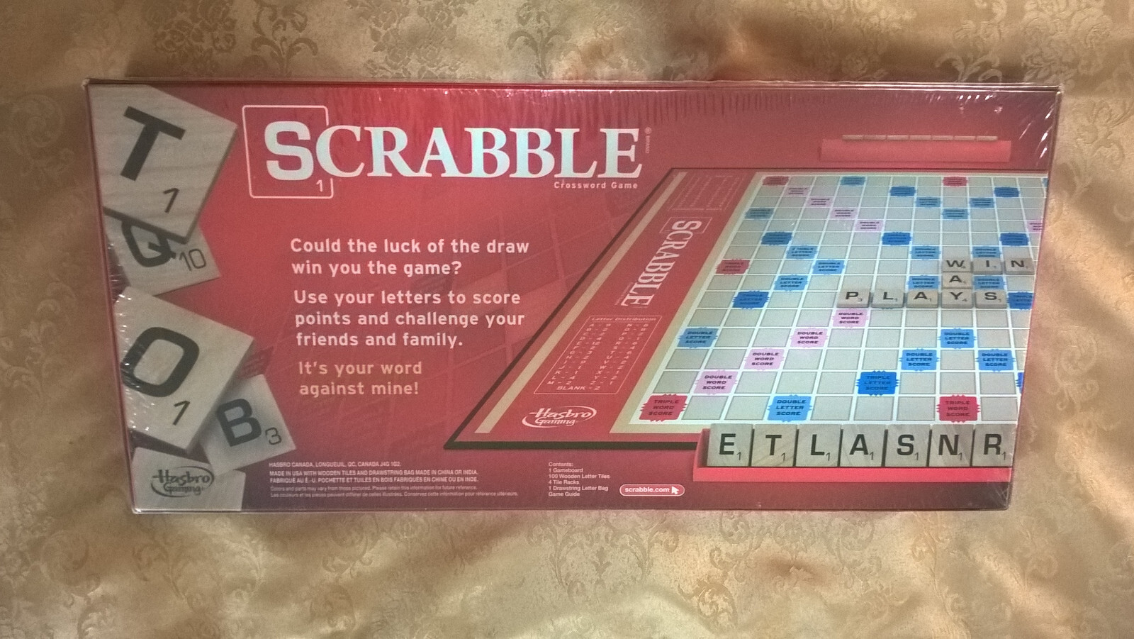 Scrabble Crossword Game Hasbro Gaming 2013 Luck Strategy Vocabulary Spelling NEW