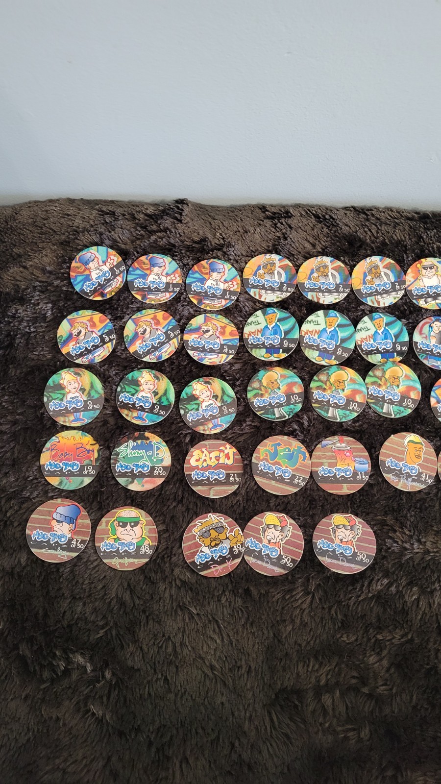 NYC Crazy Caps Bulk Lot 50+ Pieces Mixed Numbers Duplicates Set Builders 90s…