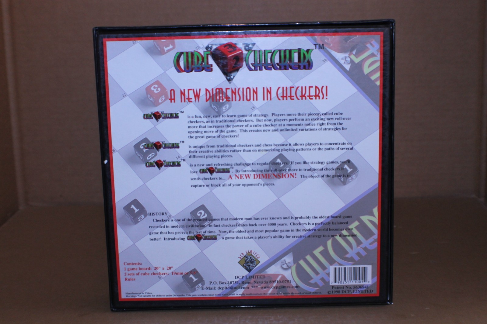 USED / Complete / Cube Checkers Game A New Dimension in Checkers 1998