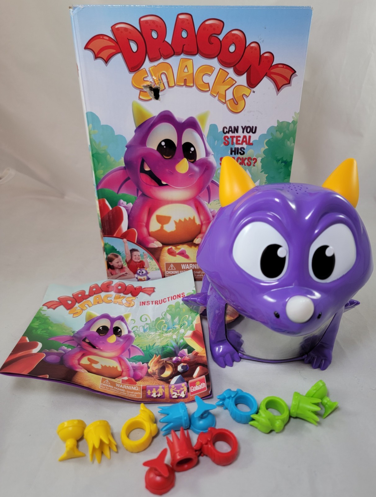 Dragon Snacks Game Electronic Works Includes 12 Playing Pieces Missing Wings