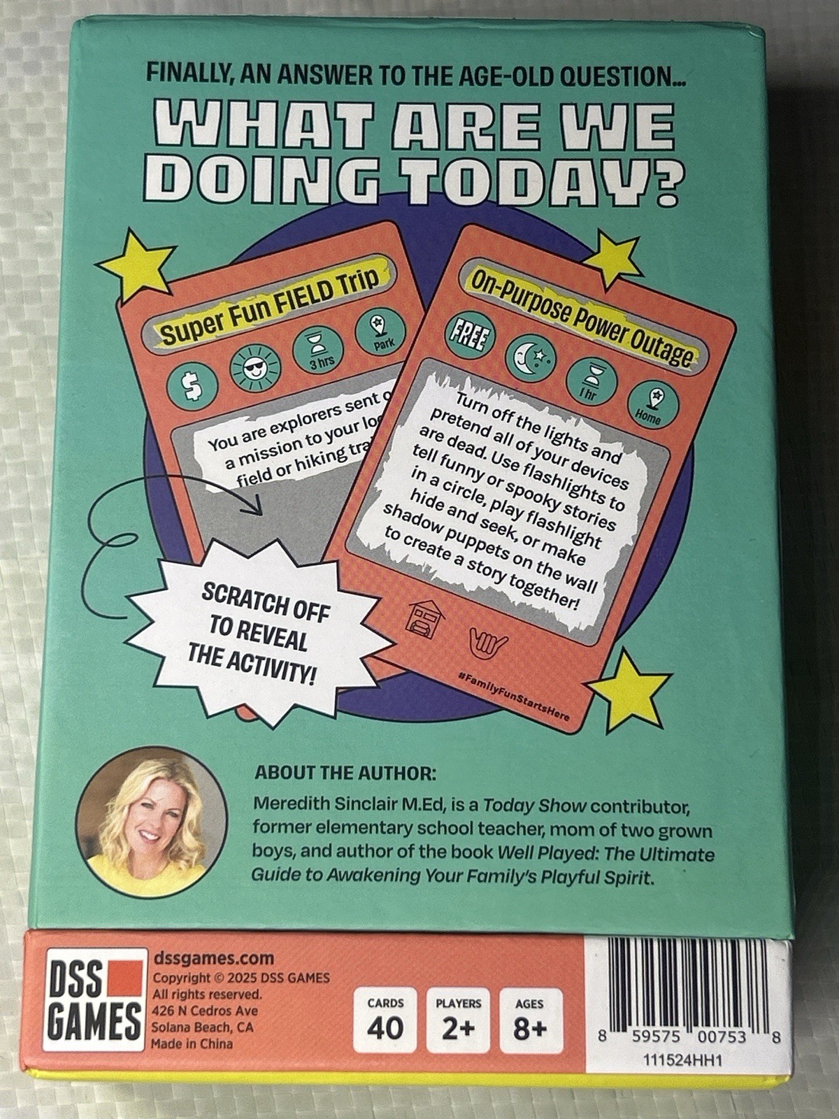 Family Fun Starts Here Scratch-Off Activity Cards DSS Games New Sealed