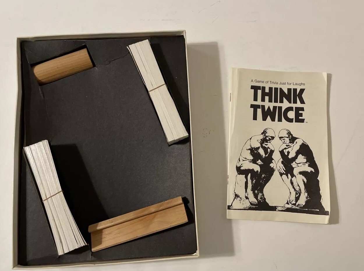 Vintage “Think Twice” Game by Reiss Games – 1974 Edition – Complete!