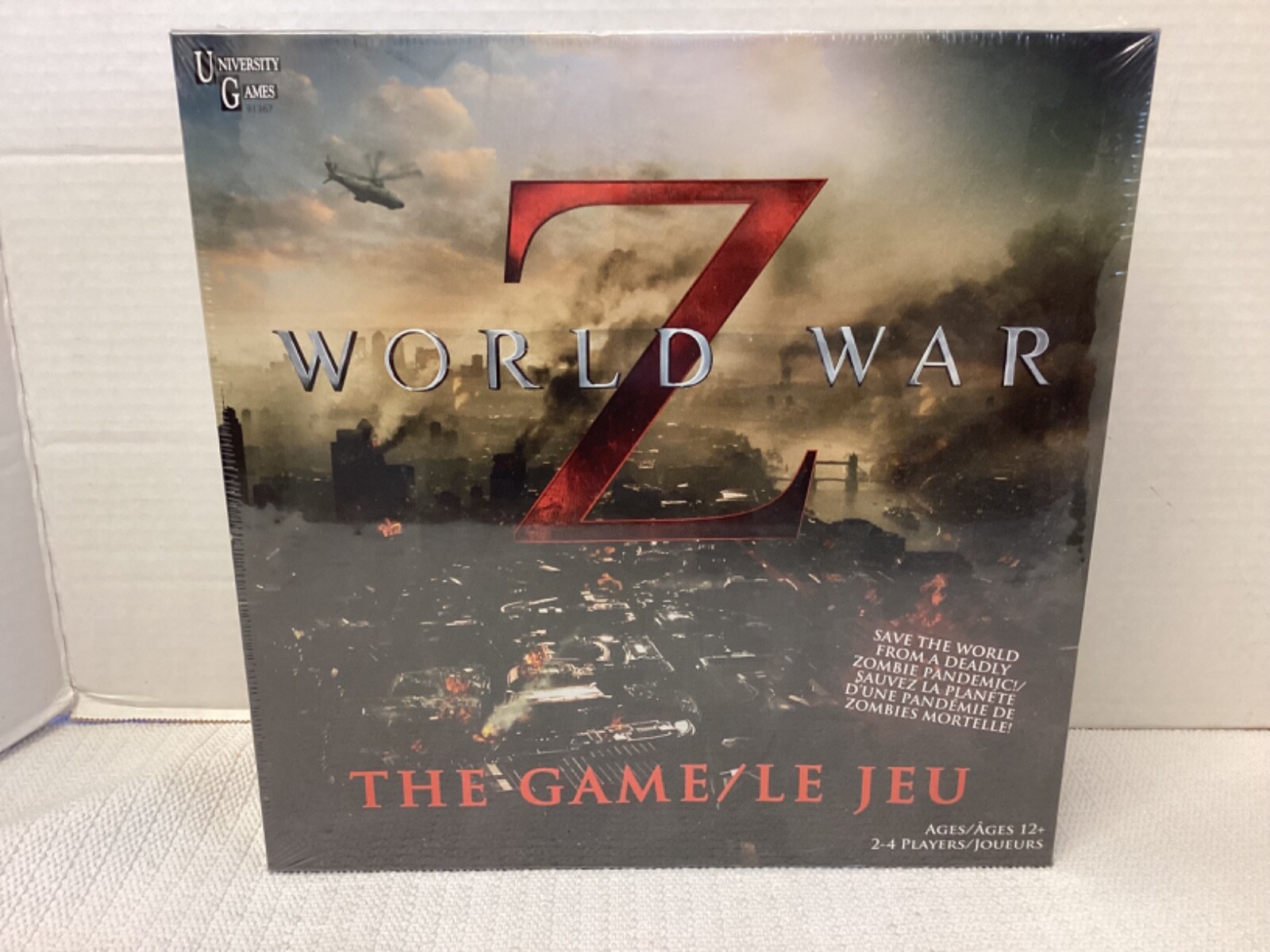 NEBW SEALED World War Z Board Game University Games 2-4 Players Ages 12 Up