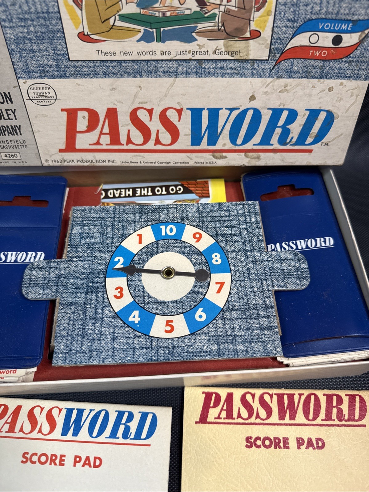 Vintage 1962 Milton Bradley Password Volume Two Board Game 4260