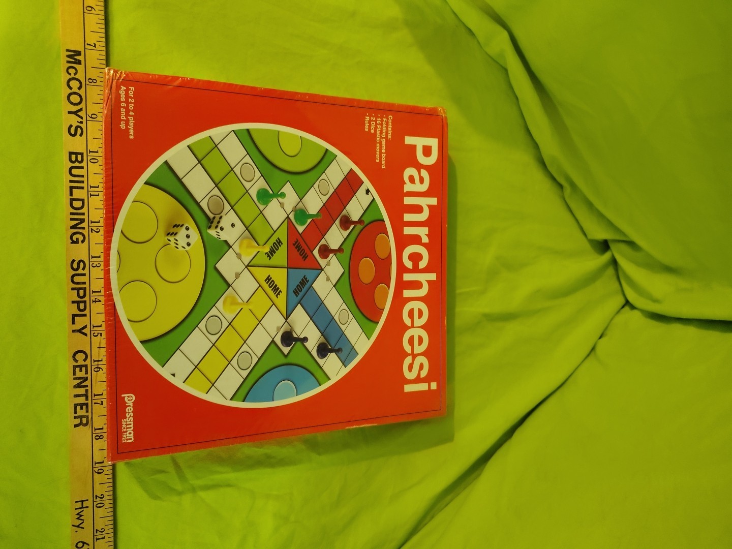 Pahrcheesi Board Game 2-4 Players Pressman NEW Sealed