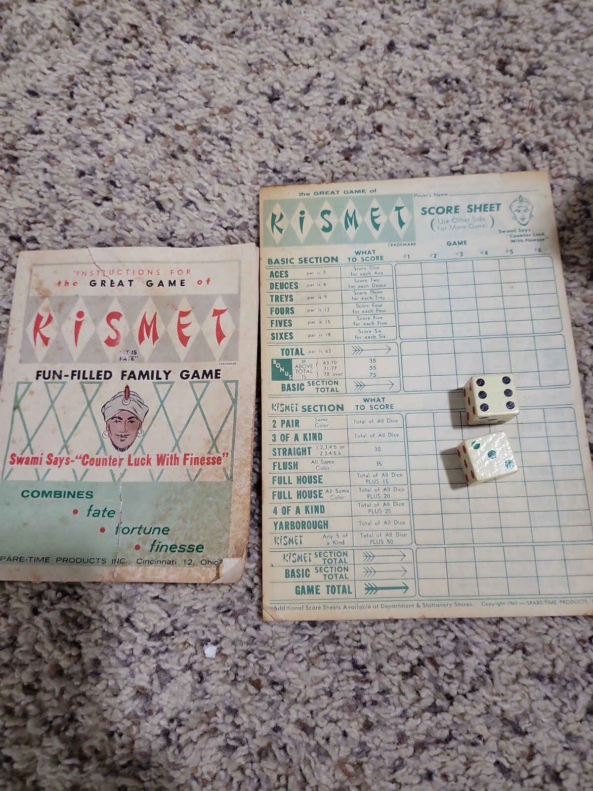 Vintage Games Spare Time Amd Kismet