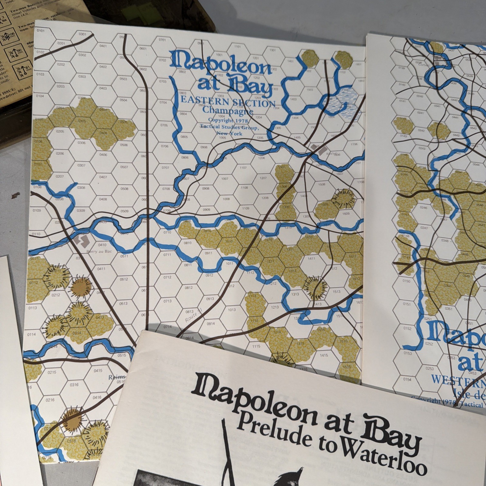 1814 Napoleon at Bay: Prelude to Waterloo Wargame, Tactical Study Group Unpunche