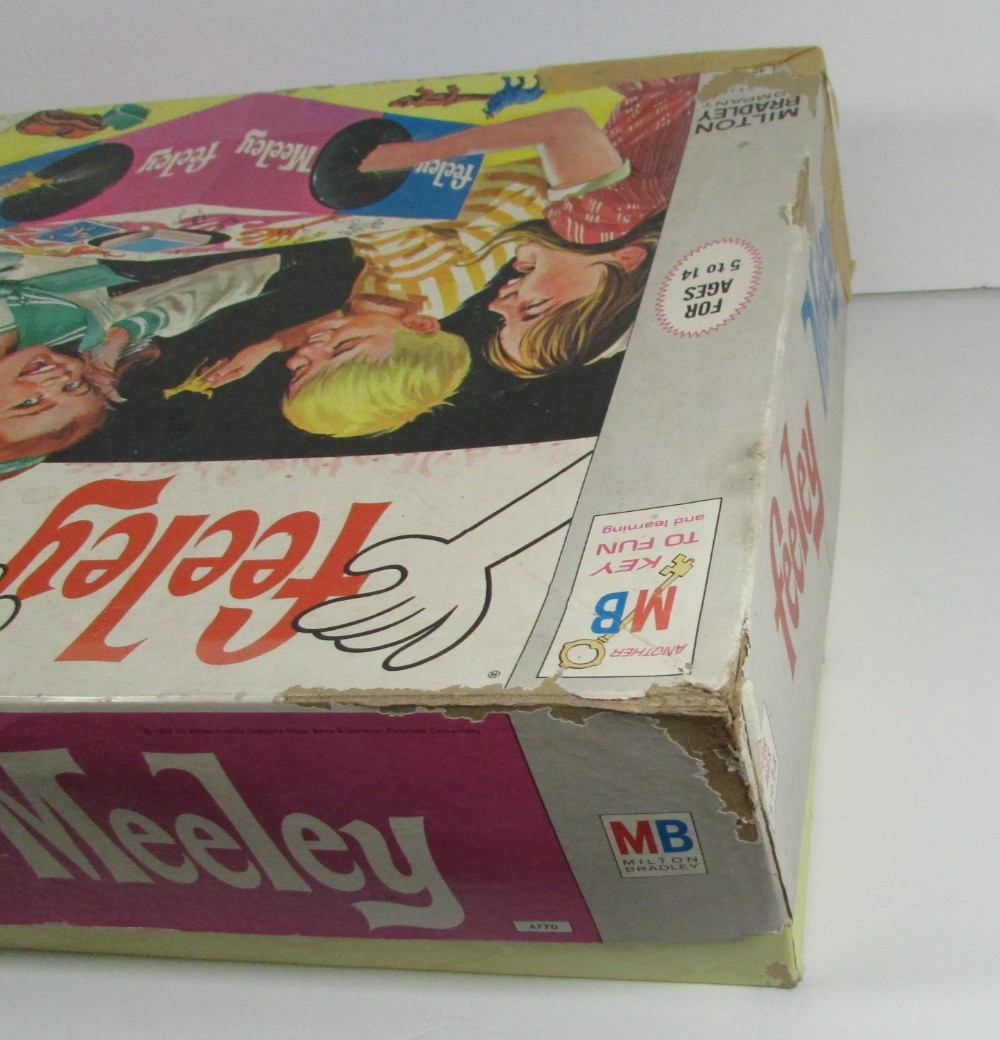Vintage Feeley Meeley Board Game Milton Bradley 1967 Grab Box Incomplete