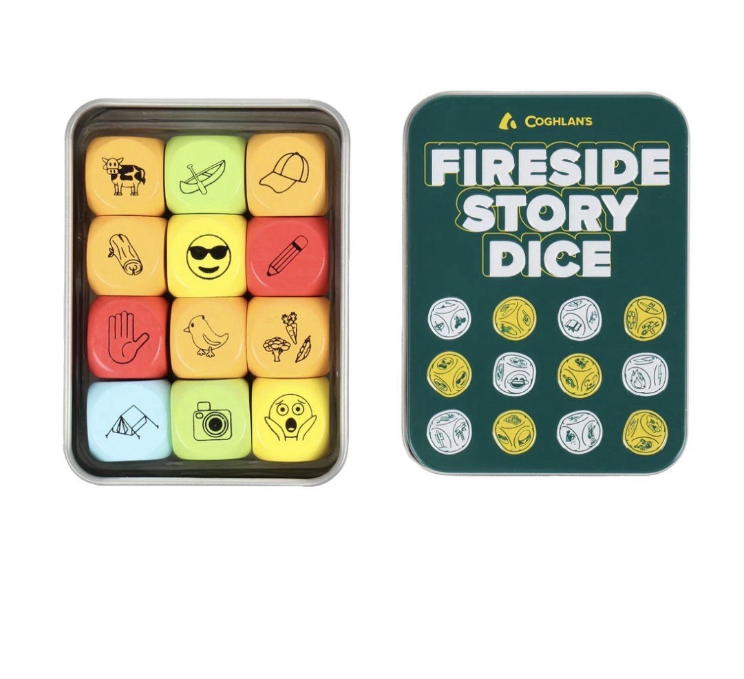 Coghlan’s Fireside Story Dice Game #2174 Campfire Storytelling 12pc Set NEW
