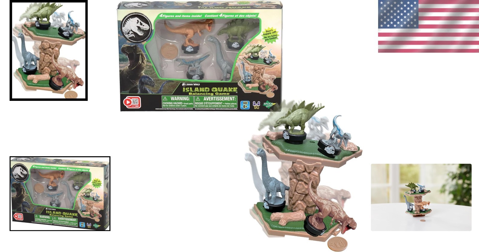 Adventure Awaits! Jurassic World Island Quake Balancing Game for Creative Play