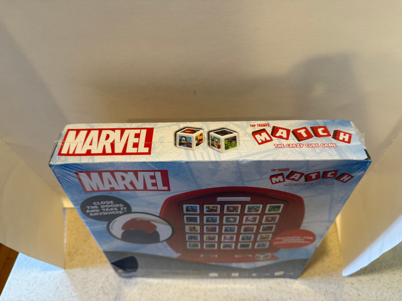 New Top Trumps Match Marvel Avengers Crazy Cube Game play with 15 superheroes