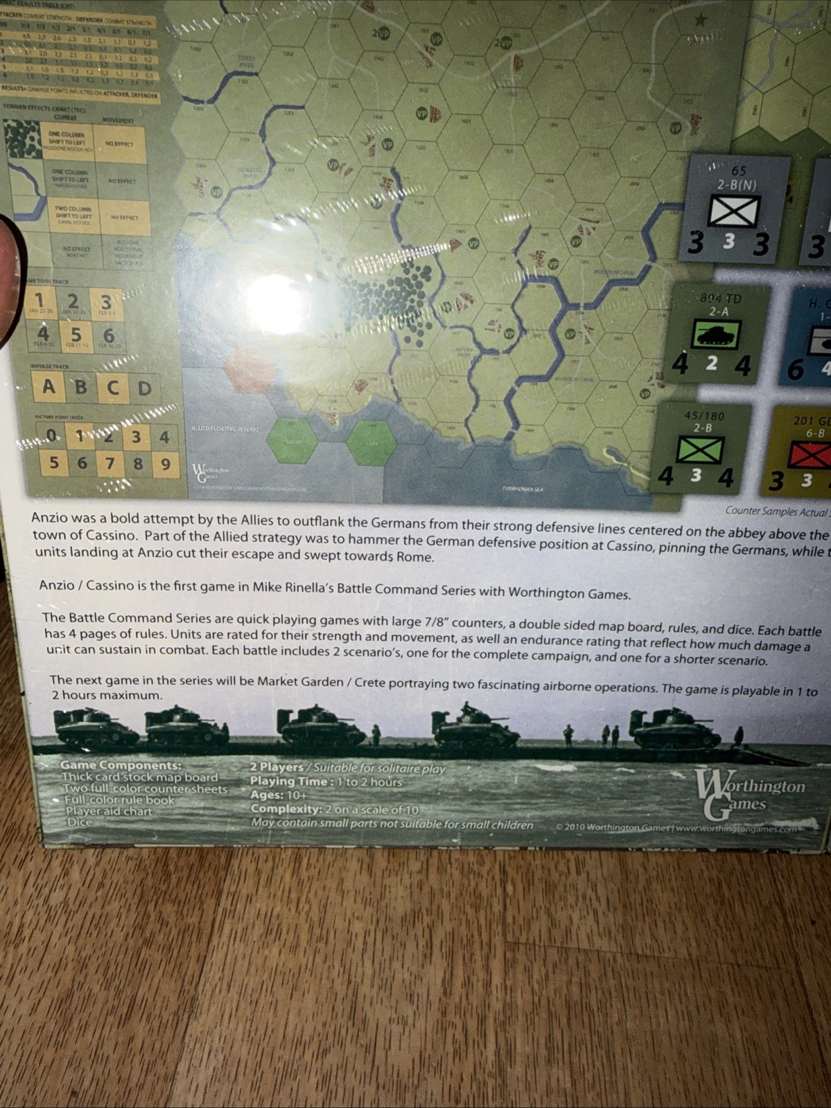 Anzio Cassino Battle Command Series Worthington Board Game Sealed New