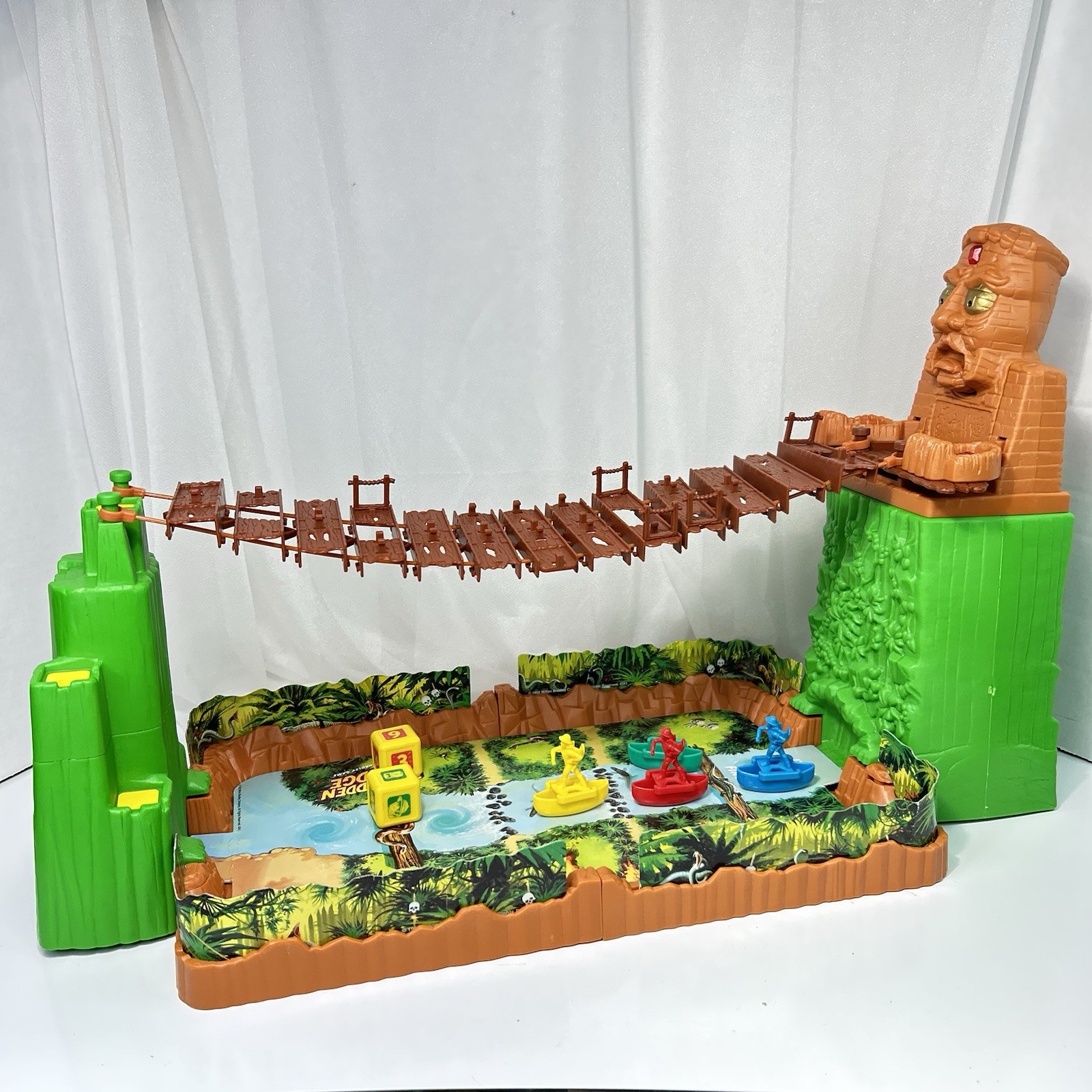 1992 Forbidden Bridge Board Game Milton Bradley Works *not Complete*
