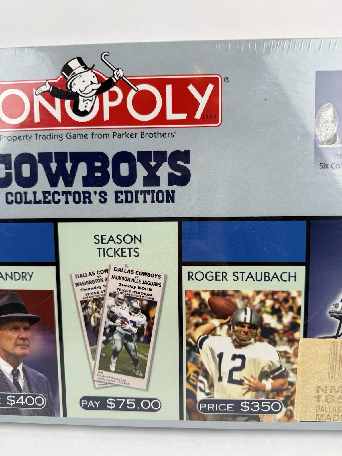 2003 Monopoly NFL Dallas Cowboys Collector’s Edition Board Game Sealed *Read*