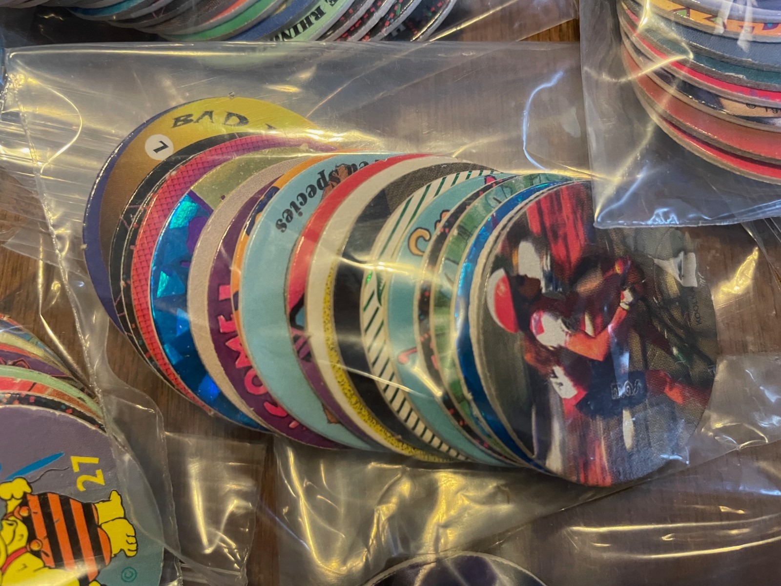 LOT OF ~340 UNSORTED POGS/MILK CAPS – Includes 56 State/US gov Branch pogs