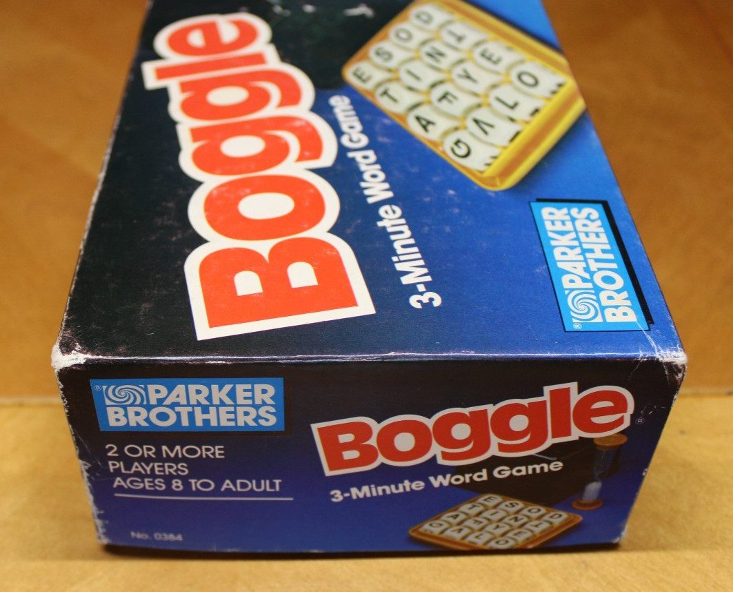 Vintage Boggle Hidden Word Game 1987 Parker Brothers Complete