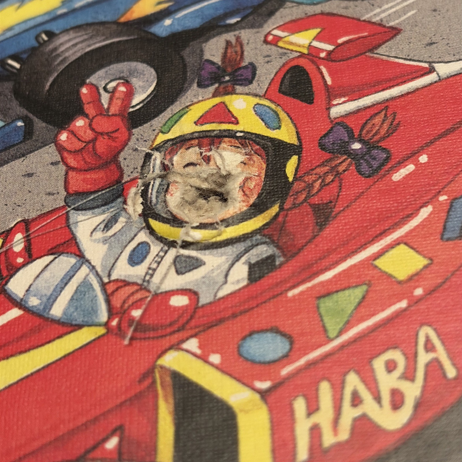 Monza Childrens Board Game HABA Car Race Complete Hole In Box