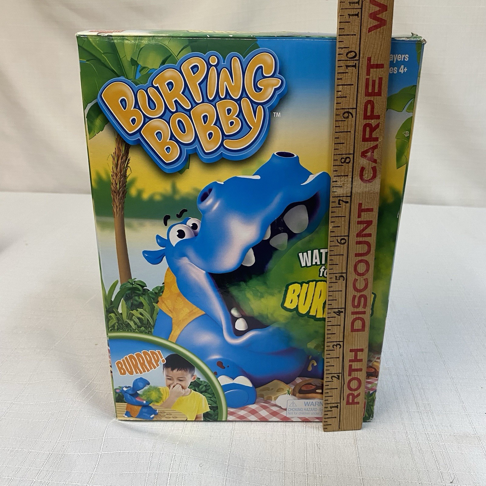Burping Bobby Hippo Game by Goliath 2-4 Players, Ages 4+ New Batteries READ