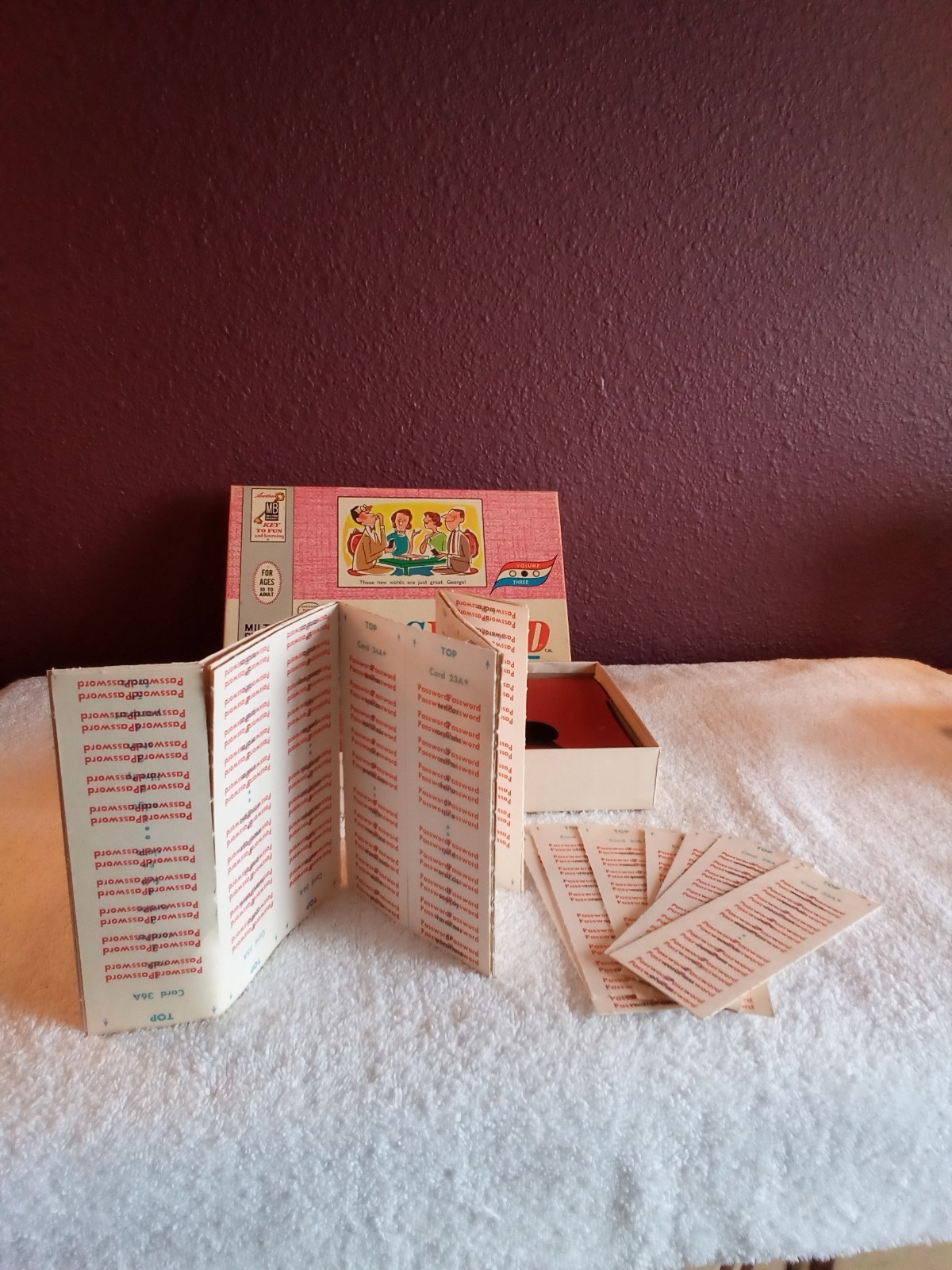 Vintage 1963 Volume 3 Milton Bradley Password Game #4260 Complete Game!