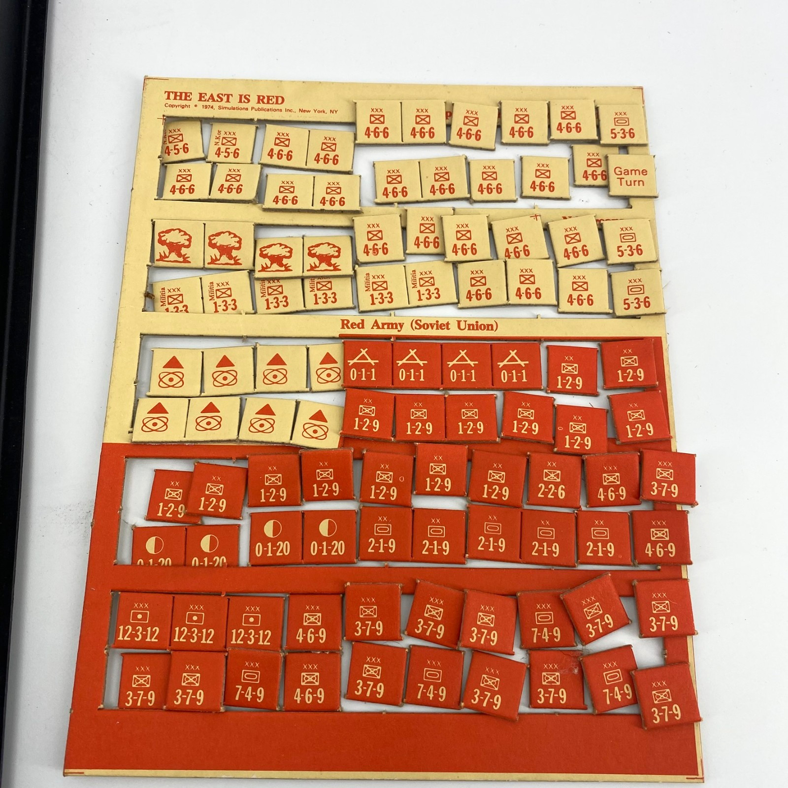SPI 1974: The East is Red The Sino-Soviet War Strategy & Tactics Game COMPLETE
