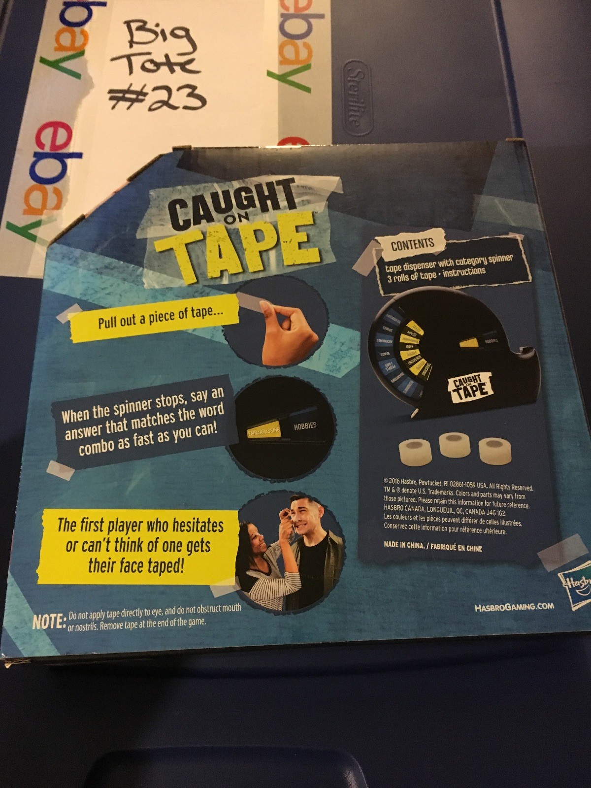 Hasbro Caught on Tape Face Challenge Game Fun Active Adult Teen Party Group New