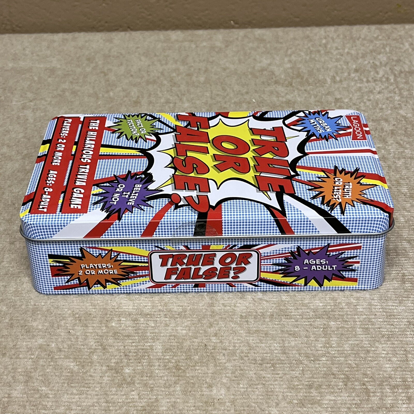 True or False Hilarious Trivia Game By Lagoon Group Imperfect Box Sealed Cards