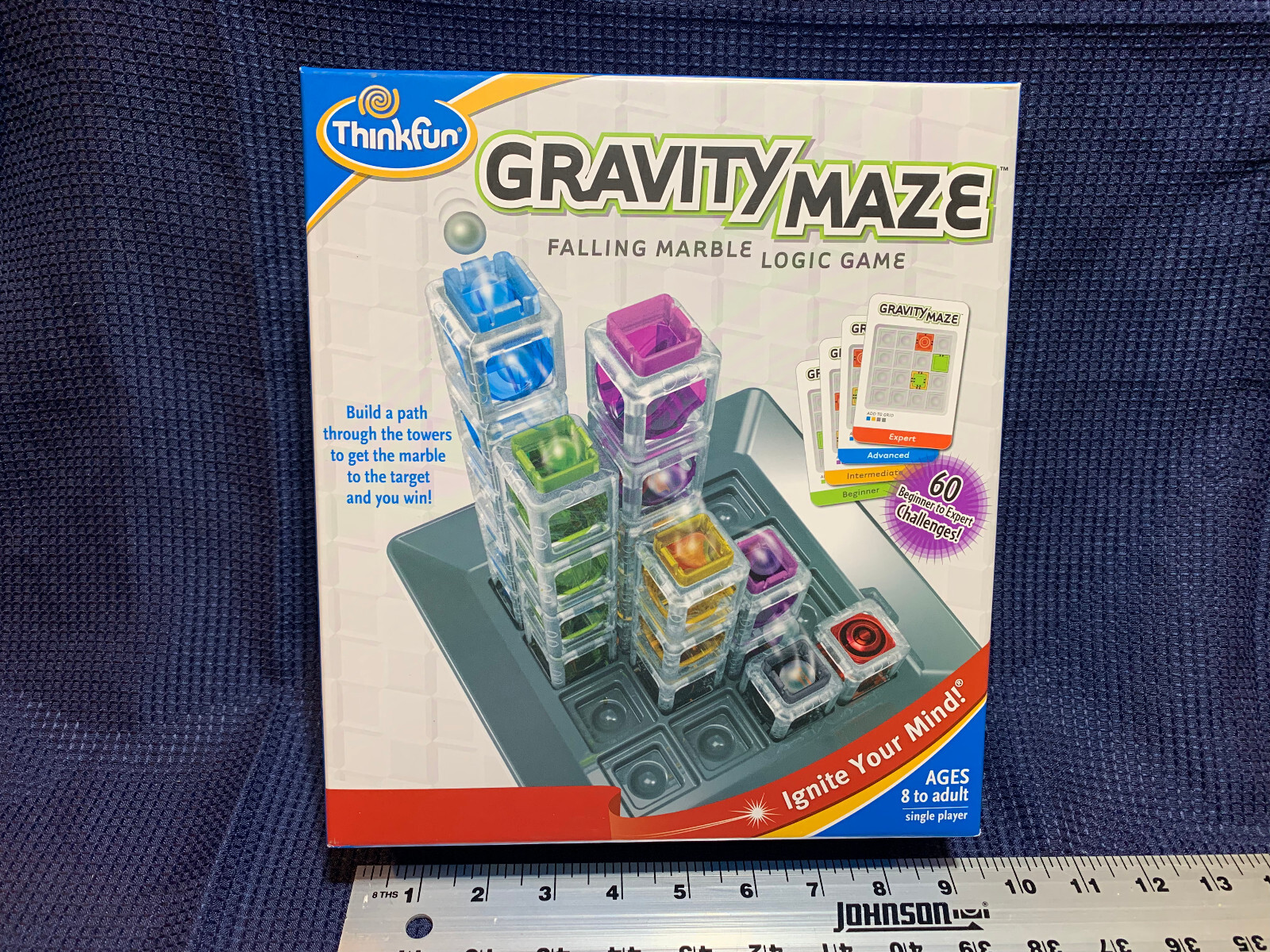 GRAVITY MAZE Falling Marble Logic Board Game 100% COMPLETE