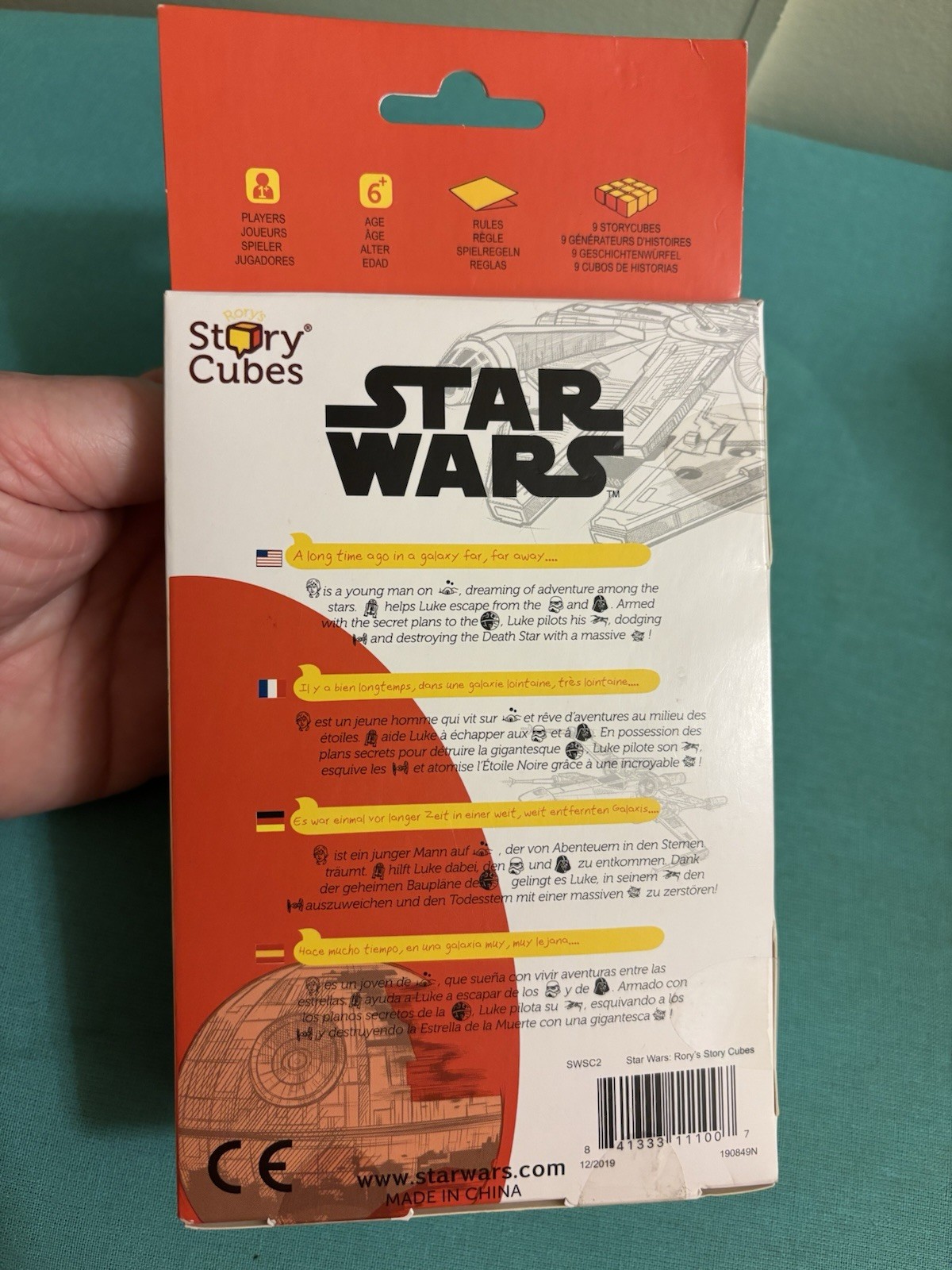 New Star Wars Rory’s Story Cubes Storytelling Game/RPG Generator