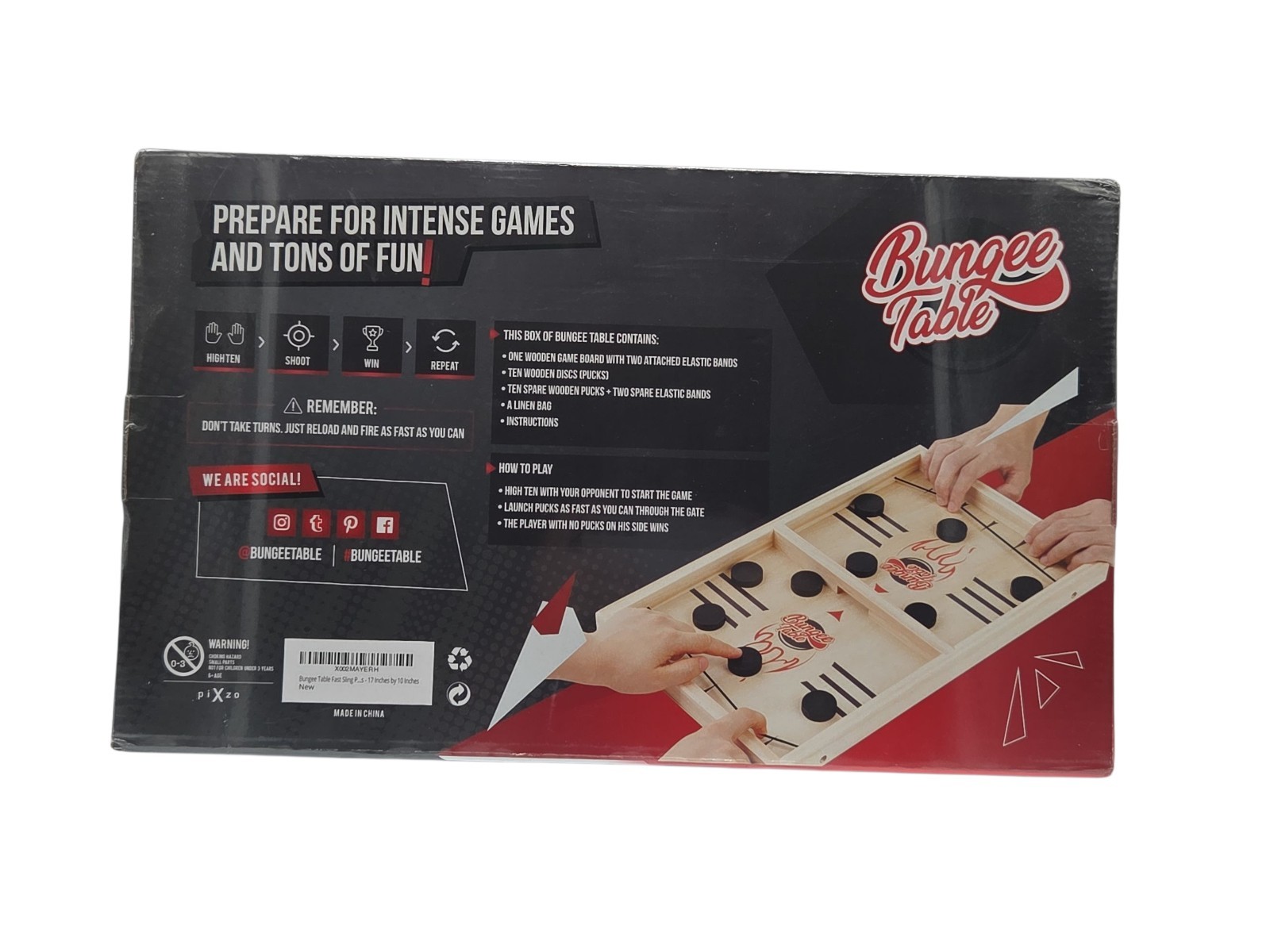 Bungee Table Fast Sling Puck Table Top Game Fast Paced Fun Family Game Sealed