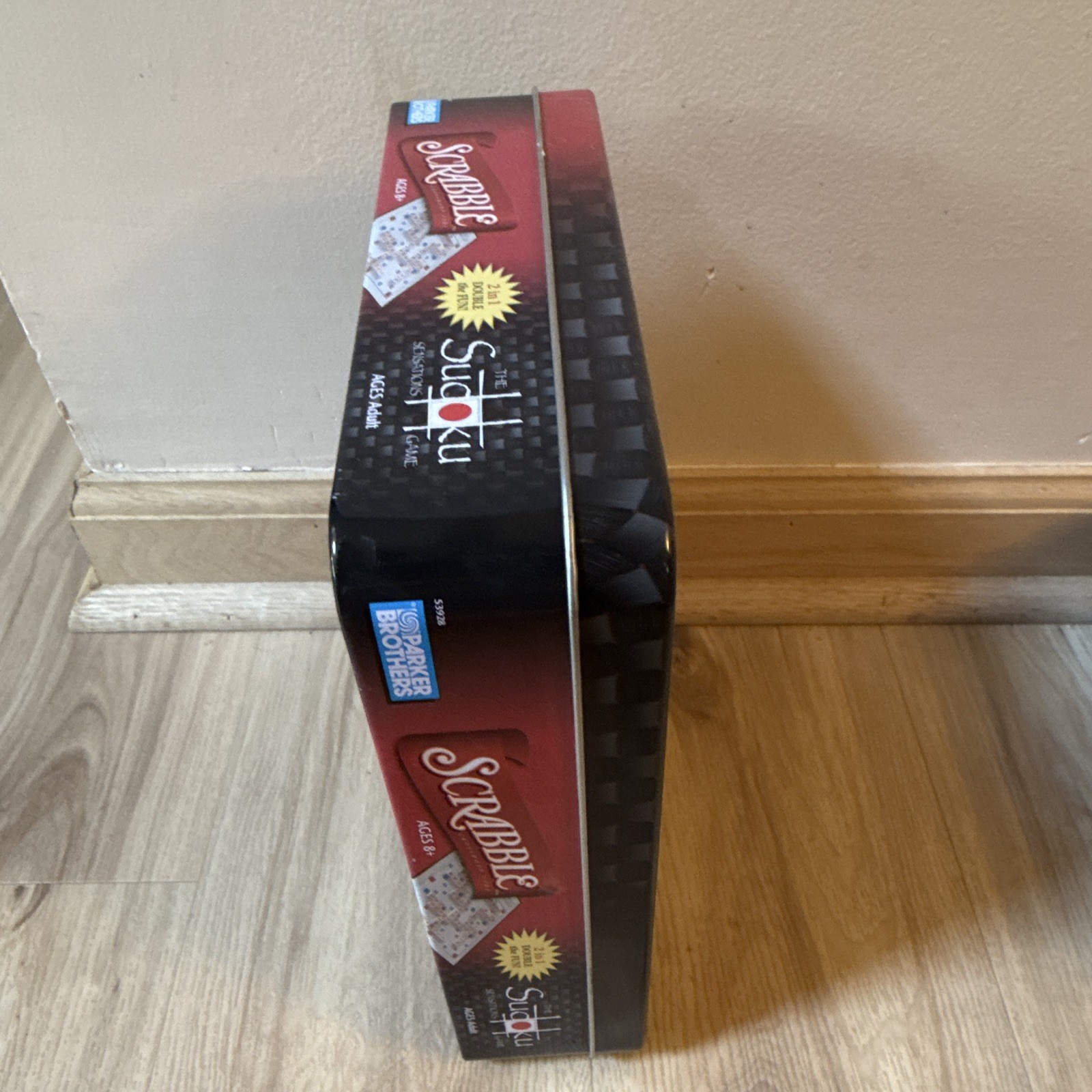 Parker Brothers Scrabble & Sudoku Sensations 2-in-1 Game Tin, 8+