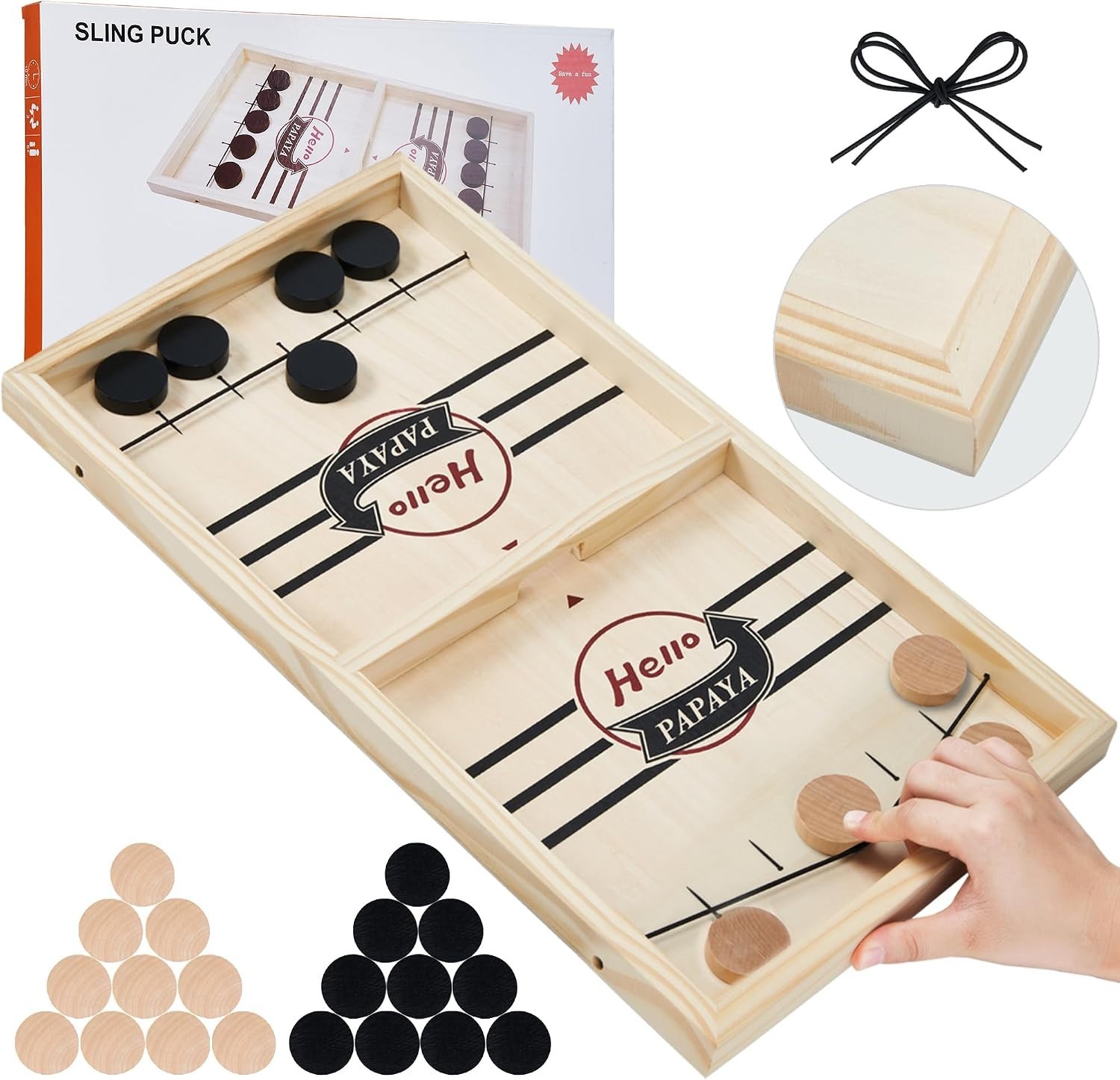 Ultimate Fast Sling Puck Game – A Woodcrafted Adventure for Parties & Gatherings