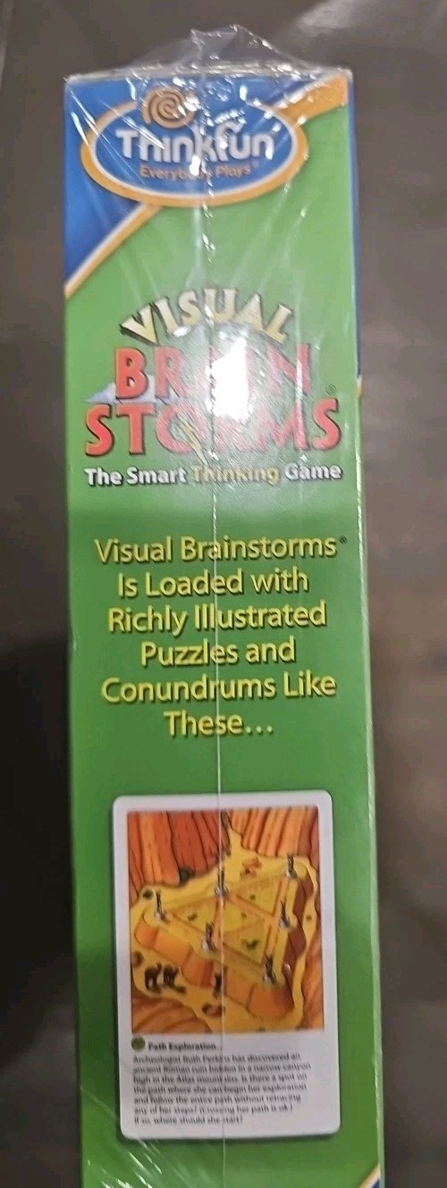 Visual Brain Storms The Smart Thinking Game Brain Teasers New Sealed
