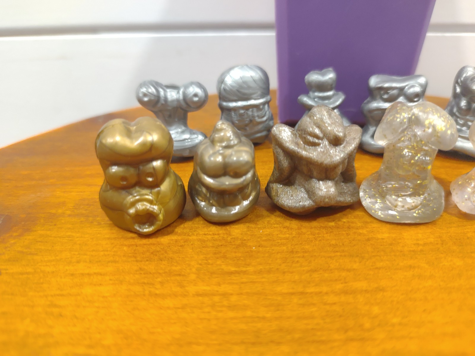 GoGo’s Crazy Bones Translucent Metallic Coffin Purple Lot 12 Vintage 1990s Toys