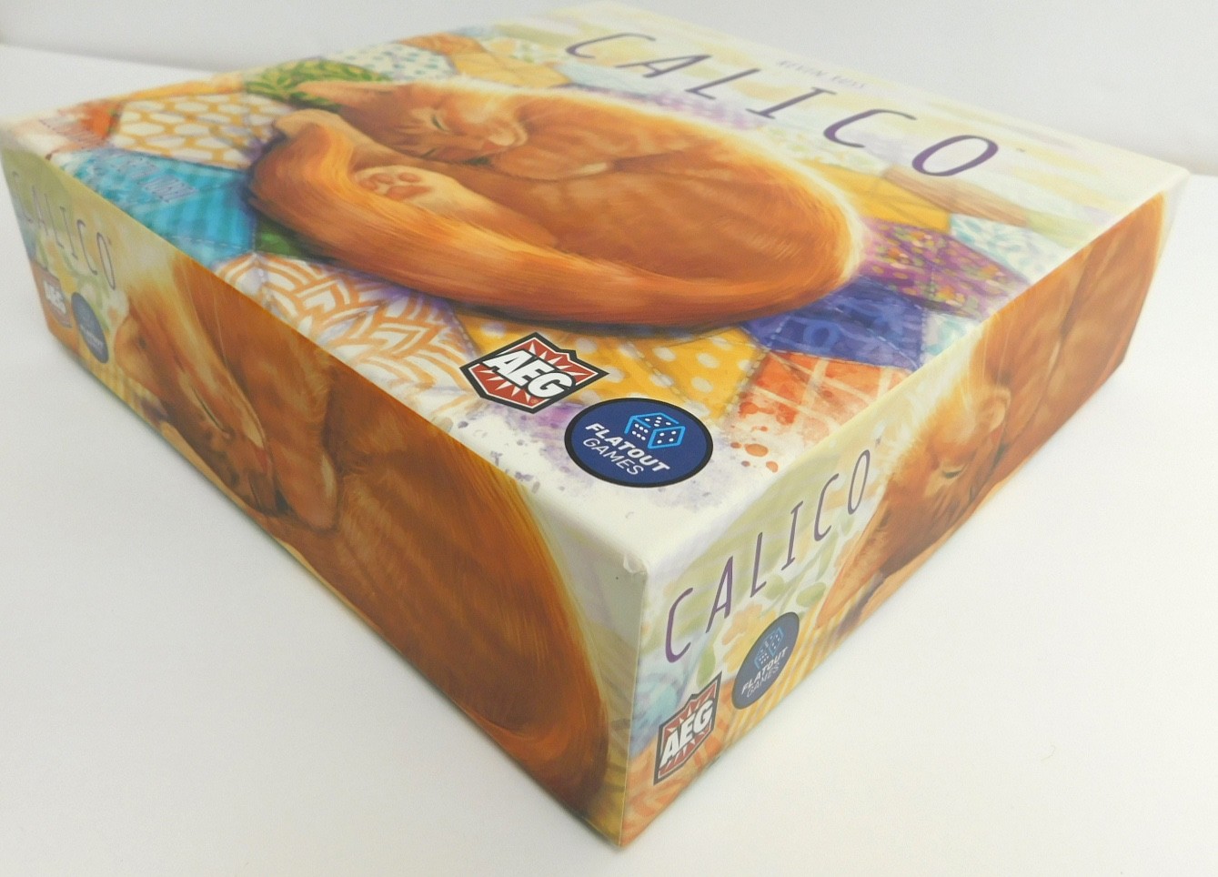 Calico Tile Placement Puzzle Game by AEG with Kickstarter Promo cats