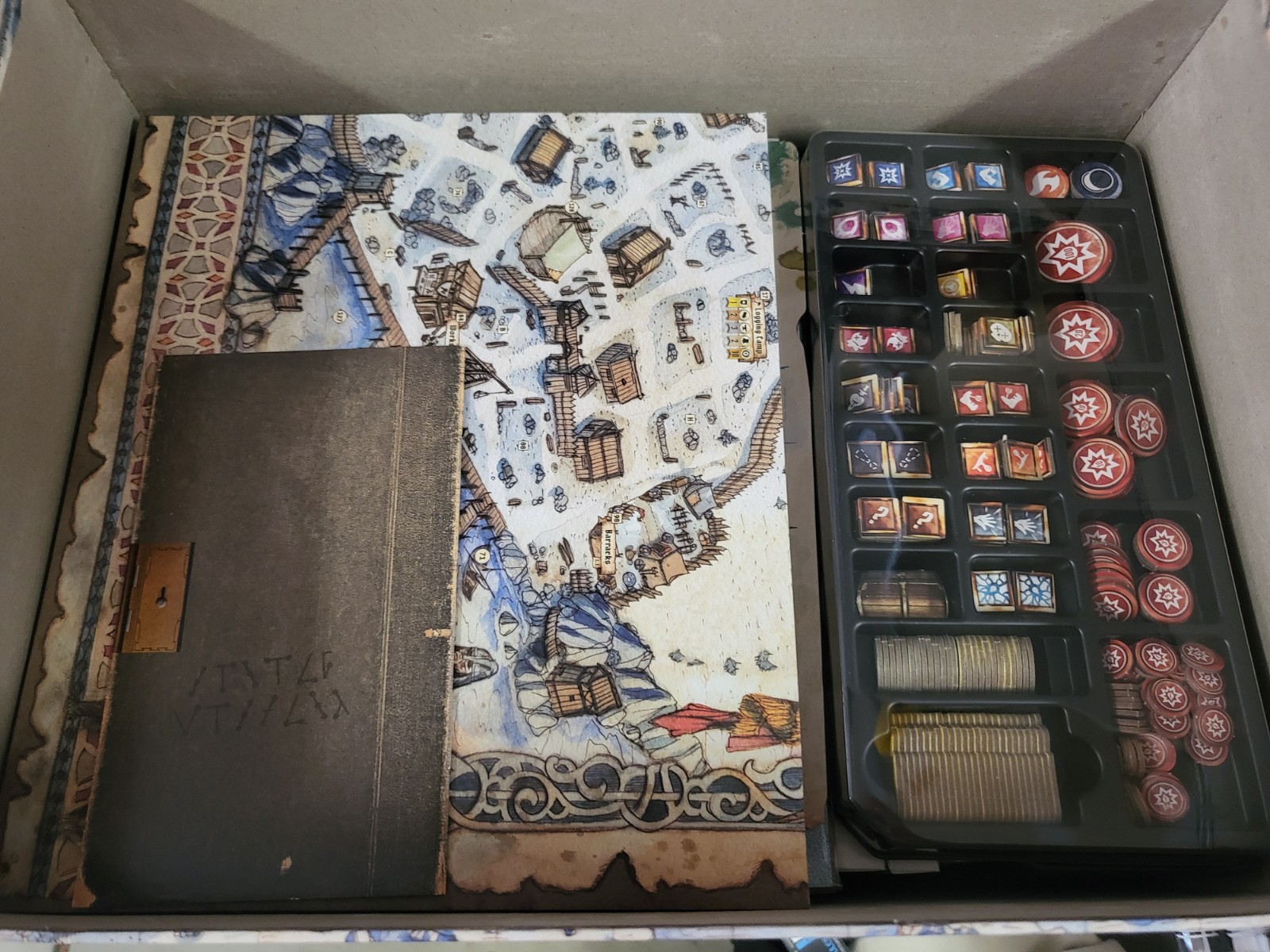 Cephalofair Games Frosthaven Fantasy Board Game, 1-4 Players, Ages 14+ Open Box