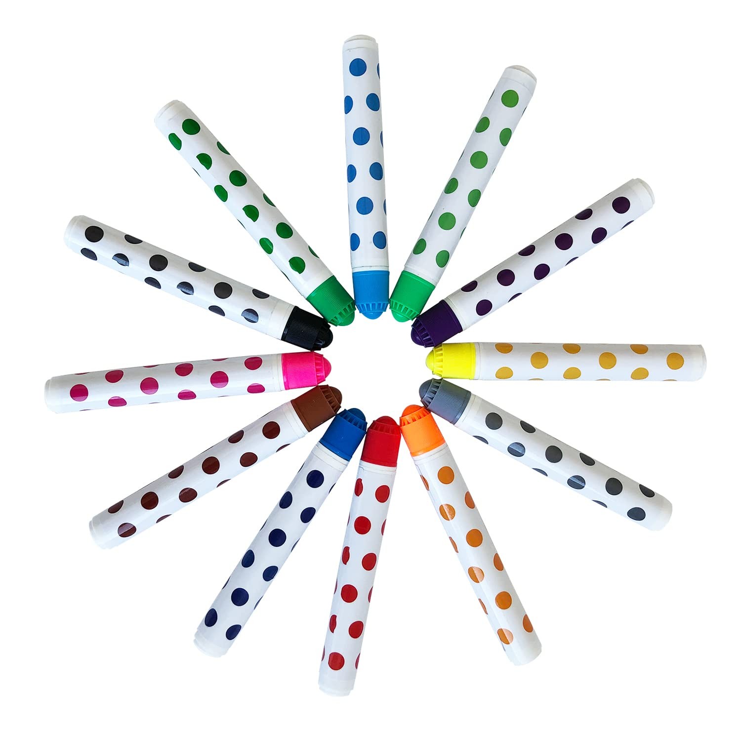 Bingo Daubers 12 Pack Mixed Colors Dot Art Markers