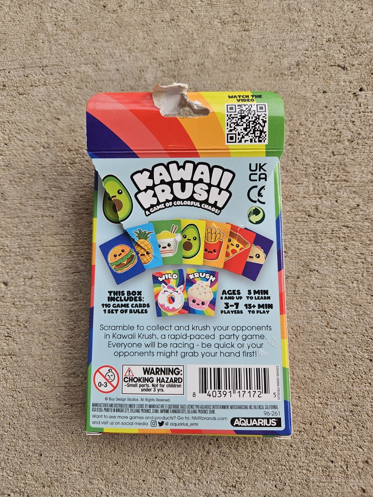 Kawaii Krush A Game of Colorful Chaos New Damaged Box