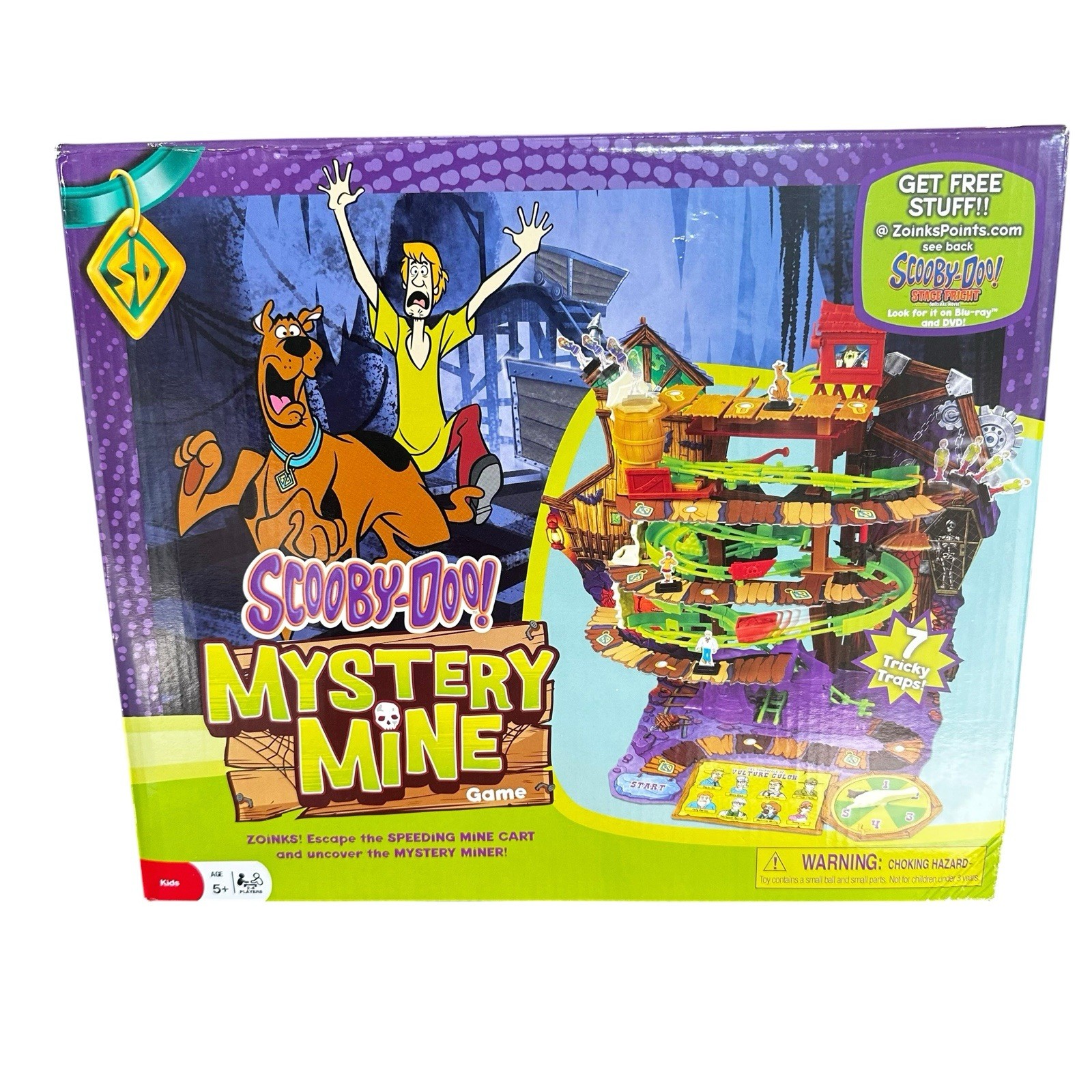 Scooby Doo 2013 Pressman Mystery Mine Board Game 100% COMPLETE ! Retired ! NEW